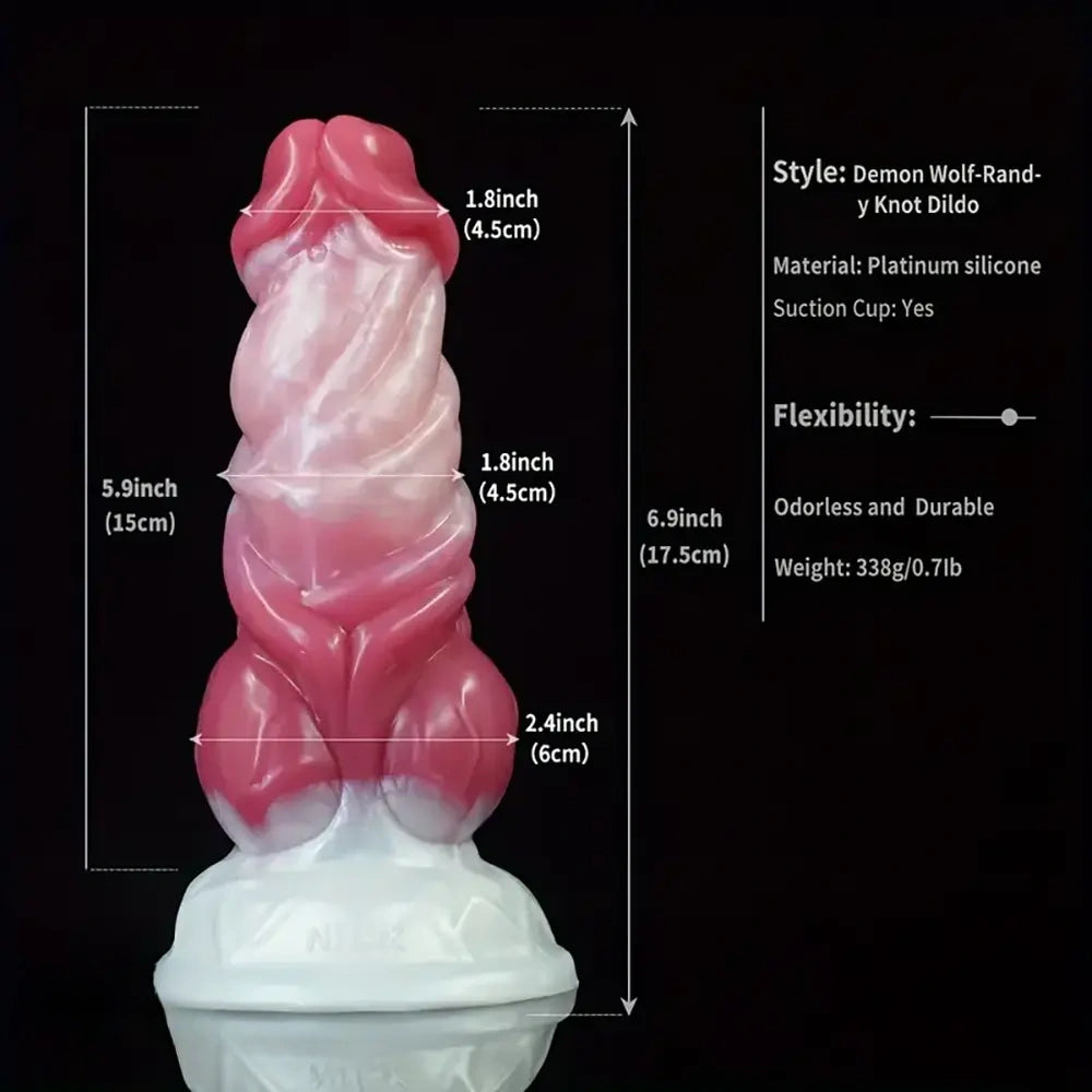 6.9in-9.1in Monster Fantasy Silicone Odd Soft Dildo For Women