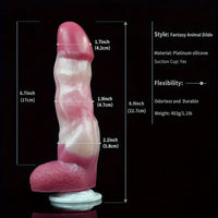 6.9in-9.1in Monster Fantasy Silicone Odd Soft Dildo For Women