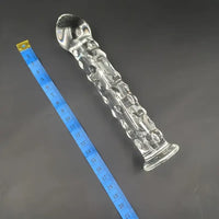 6.9in Clear Real Glass Crystal Dildo For G-Spot Vaginal Sex Stimulation