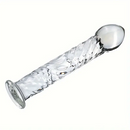 6.9in Clear Real Glass Crystal Dildo For G-Spot Vaginal Sex Stimulation