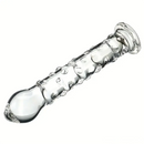6.9in Clear Real Glass Crystal Dildo For G-Spot Vaginal Sex Stimulation