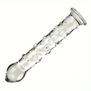 6.9in Clear Real Glass Crystal Dildo For G-Spot Vaginal Sex Stimulation