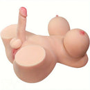 6.9in Realistic Dildo with 3in 1 Shemale Sex Doll Torso Trans Sex Toy with Penis