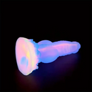 8.14in Colorful Silicone Flexible Fantasy Big Luminous Monster Dildo