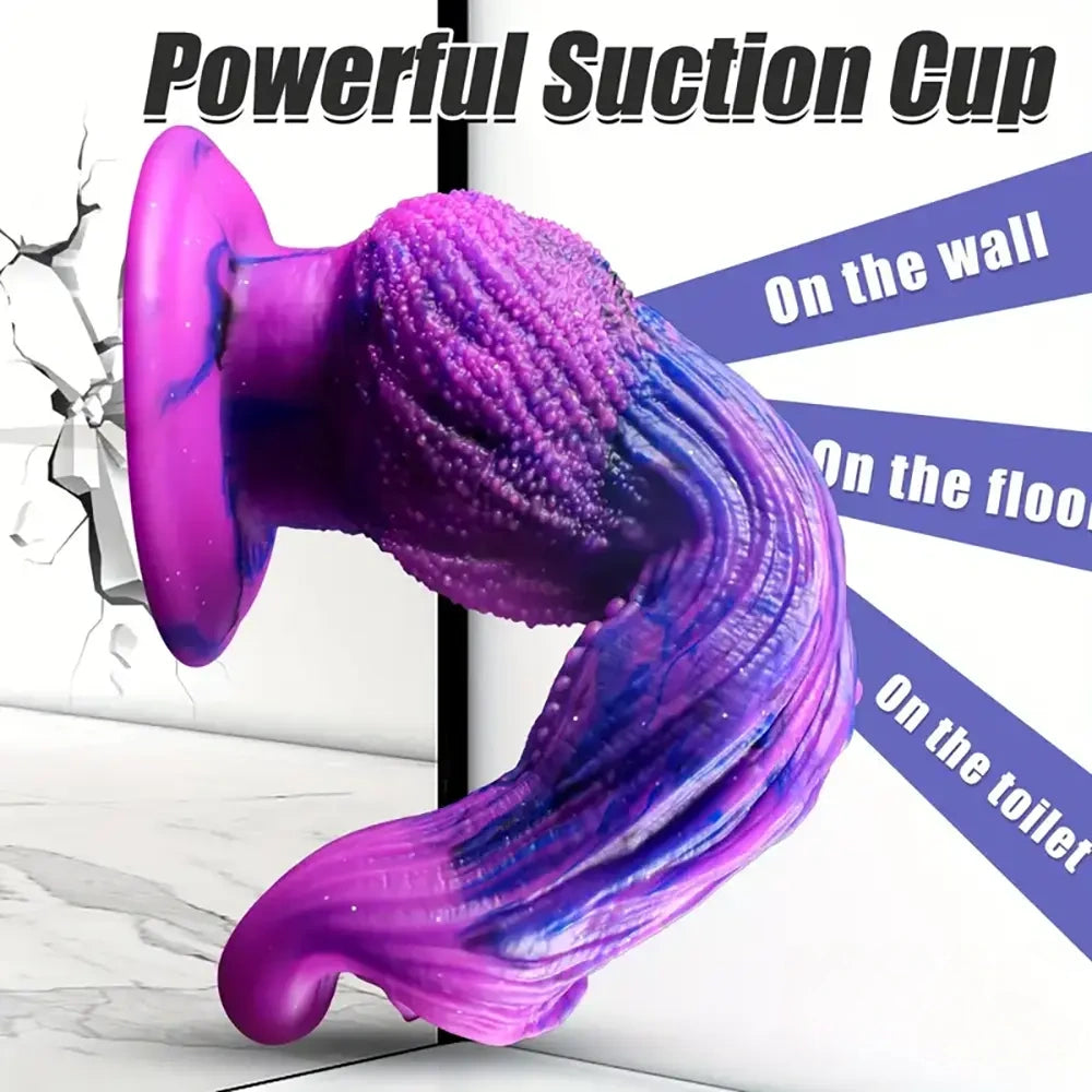 9.8in Fantasy Animal Soft Silicone Dog Monster Dildo For Couples Play