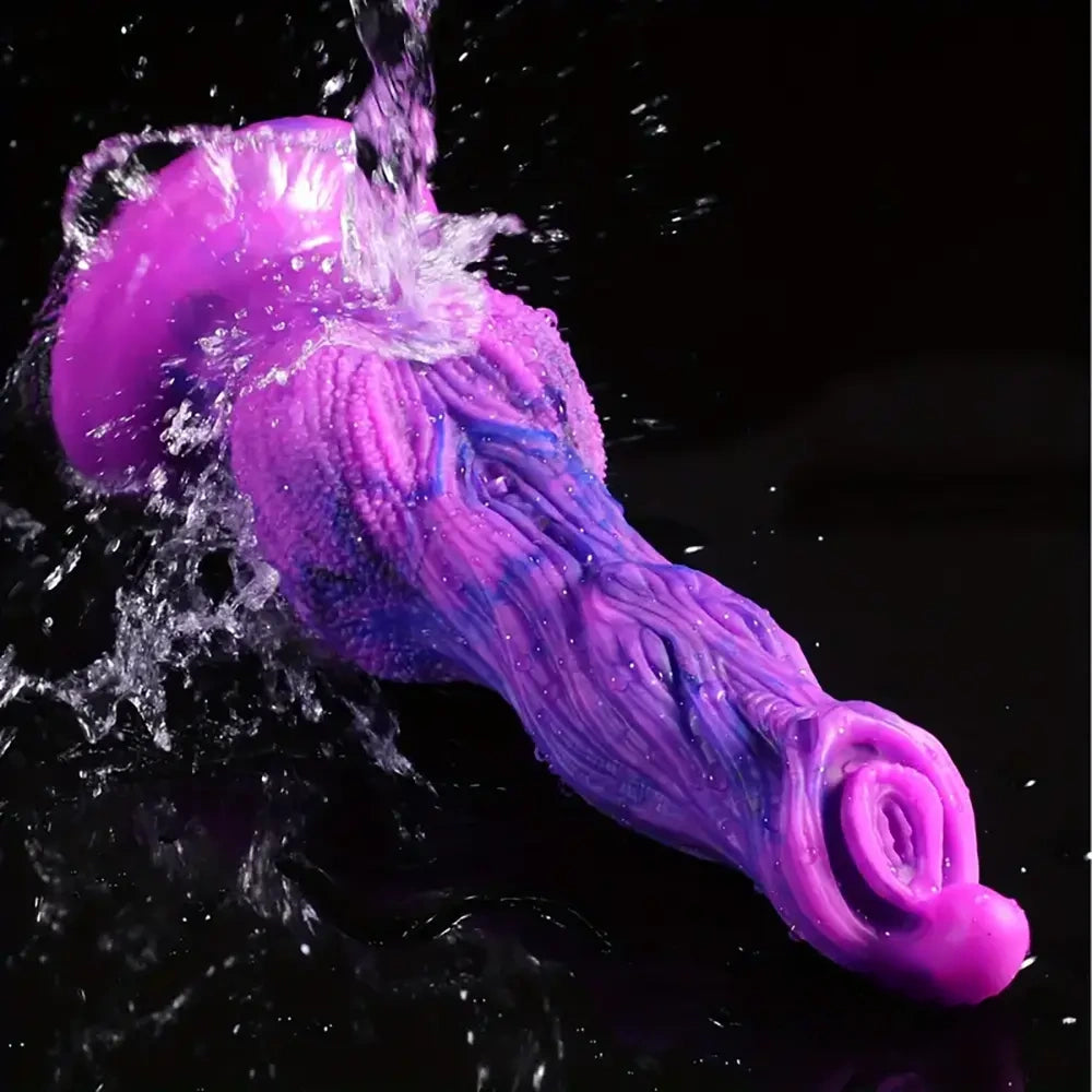 9.8in Fantasy Animal Soft Silicone Dog Monster Dildo For Couples Play