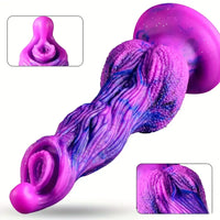 9.8in Fantasy Animal Soft Silicone Dog Monster Dildo For Couples Play