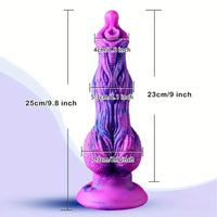 9.8in Fantasy Animal Soft Silicone Dog Monster Dildo For Couples Play