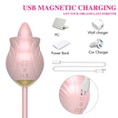 New Rose Toy Warming G-spot Tongue Licking Vibrator