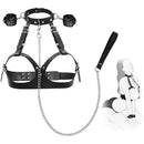 BDSM Bondage Sex Breast Restraints Collars Handcuffs Bundle Set