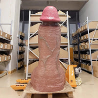 61.02in Double-layer Liquid Silicone Giant Huge Long Soft Real Penis Dildo