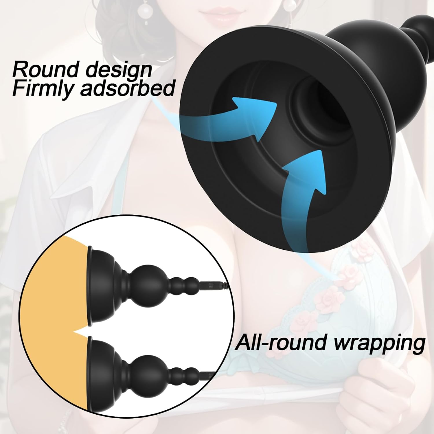 BDSM Electric Shock Silicone Nipple Stimulator with Remote Control