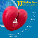 Heart-shaped Vibrating Nipple Clamps
