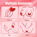 BDSM Angel Wings Vibrating Nipple Clamps with Remote Control