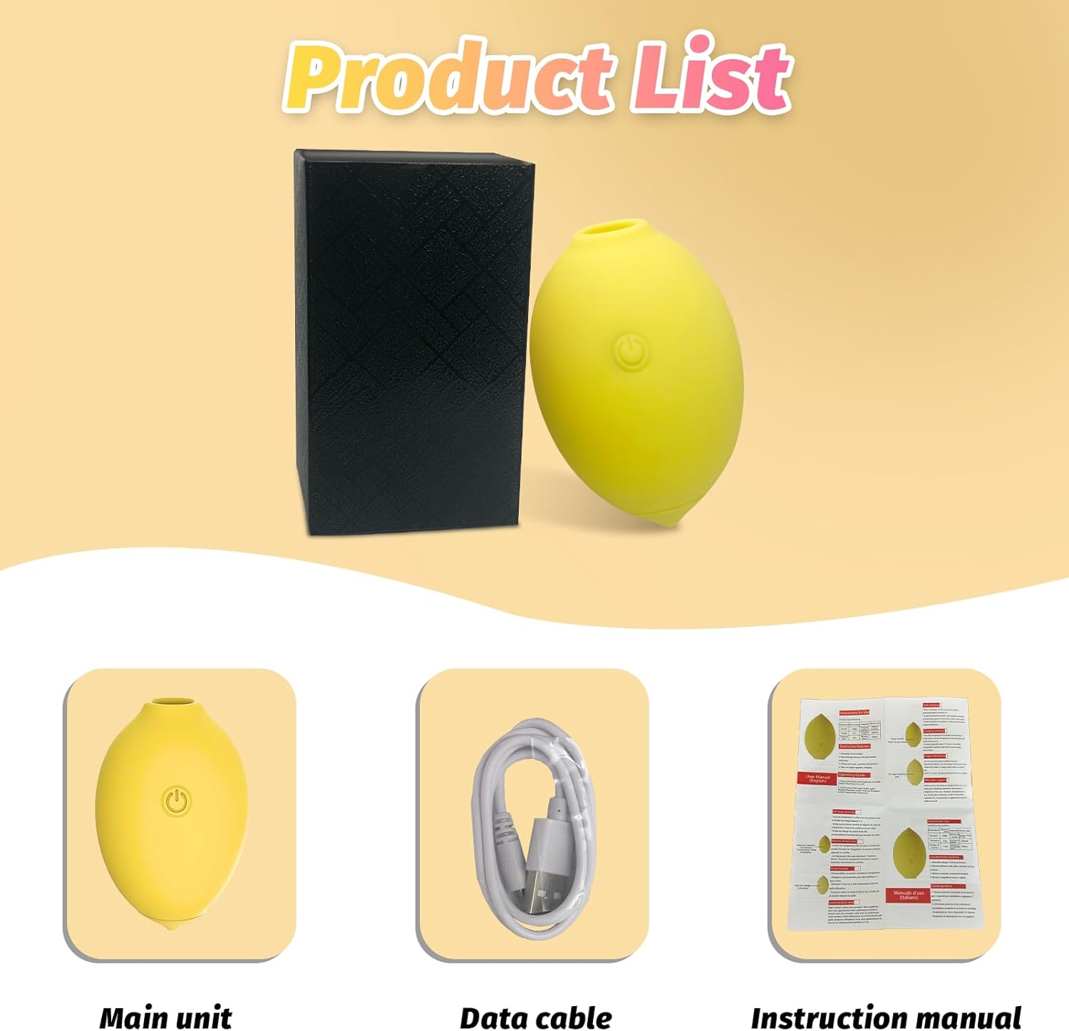 Saugnapf Klitoris Saugen und Lecken G-Punkt Massager Zitrone Spielzeug Saugnapf für Frauen 