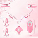 Vibrating Nipple Clamps SM Nipple Stimulation With Remote Control
