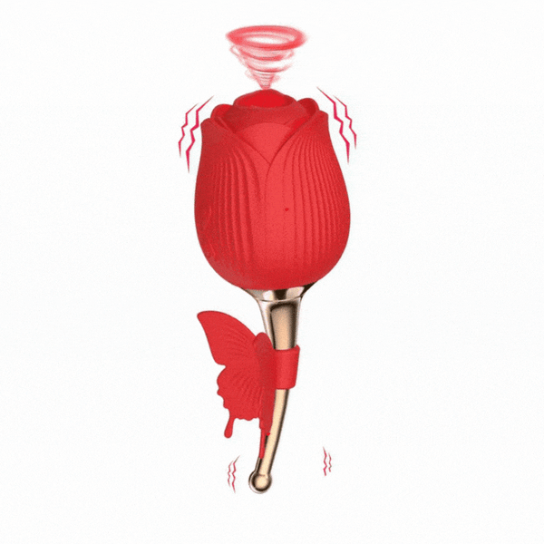 Rose Shape Vaginal Vibrator Stimulation G-spot Sex Toys For Women
