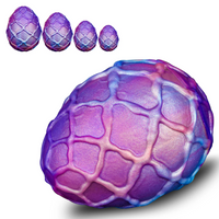 Textured Dragon Egg Silicone Anal Traction Plug
