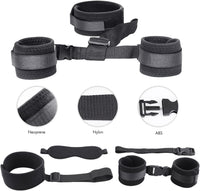 BDSM Neck to Wrist Restraints Backcuffs Bondage Set SM Games Play