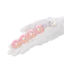 Iridescent Aurora Heart-Shaped Anal Bead Plug