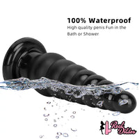 10.63in Realistic Big PVC Black Dildo Butt Plug For Anal Expansion