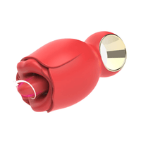 Rose Sex Toy with 360° Rotated Licking Tongue Mouth