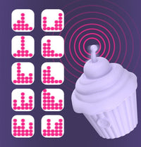 Ice Cream Cupcake Vibrating Clitoral Stimulator