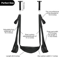 BDSM Sex Swing Bondage Slave Soft Plush Sex Slings with Adjustable Restraints for Couple