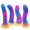 6in 6.1in 6.7in 7.1in Soft Silicone Luminous Monster Anal Dildo