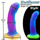6in 6.1in 6.7in 7.1in Soft Silicone Luminous Monster Anal Dildo