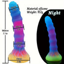 6in 6.1in 6.7in 7.1in Soft Silicone Luminous Monster Anal Dildo