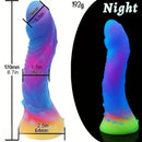 6in 6.7in Realistic Monster Luminous Dildo Liquid Silicone Cock Massager