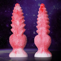 6in 8.3in Wolf Monster Textured Silicone Soft Knot Dildo For Anus