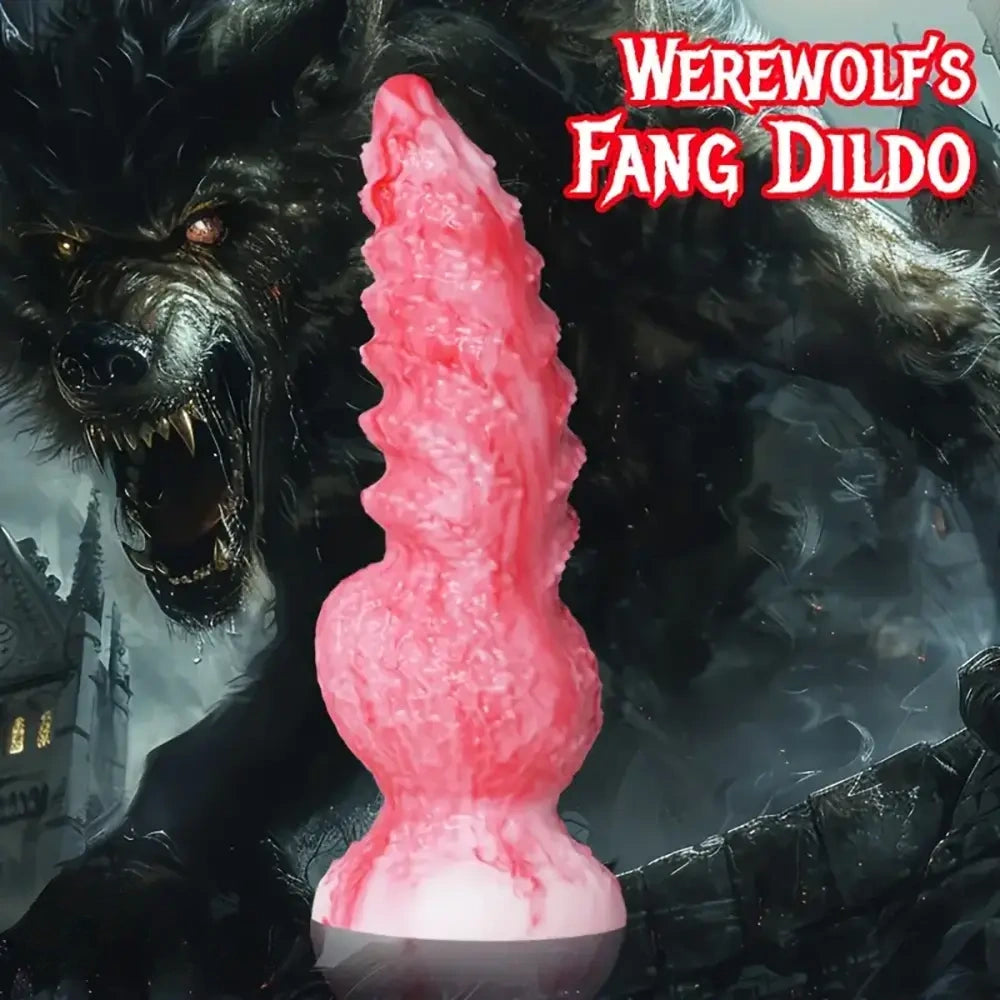 6in 8.3in Wolf Monster Textured Silicone Soft Knot Dildo For Anus