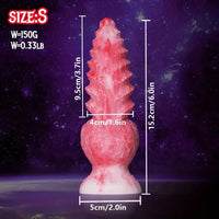 6in 8.3in Wolf Monster Textured Silicone Soft Knot Dildo For Anus