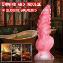 6in 8.3in Wolf Monster Textured Silicone Soft Knot Dildo For Anus