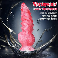 6in 8.3in Wolf Monster Textured Silicone Soft Knot Dildo For Anus