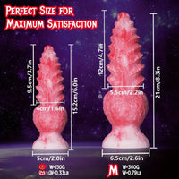 6in 8.3in Wolf Monster Textured Silicone Soft Knot Dildo For Anus