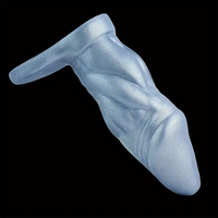 6in Monster Penis Sleeve Soft Silicone Cock Extender Hollow Dildo