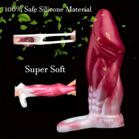6in Monster Penis Sleeve Soft Silicone Cock Extender Hollow Dildo