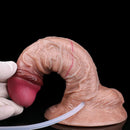 7.01in Double Density Silicone Soft Ejaculating Real Veins Adult Dildo