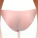 7.01in Pure Silicone Unique Glans Hollow Uncut Strap on Dildo Wear Pants