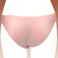 7.01in Pure Silicone Unique Glans Hollow Uncut Strap on Dildo Wear Pants