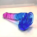 7.01in Real TPE Soft Smooth Crystal Dildo For G-Spot Stimulation