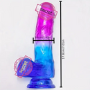 7.01in Real TPE Soft Smooth Crystal Dildo For G-Spot Stimulation