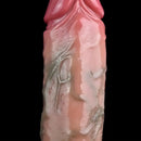 7.01in Soft Real Skin Silicone G Spot Squirting Strap on Dildo With Veins