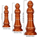 7.04in 9.84in 12.79in Chess Shape Thick Anal Plug Dildo Vaginal Masturbator