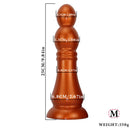 7.04in 9.84in 12.79in Chess Shape Thick Anal Plug Dildo Vaginal Masturbator