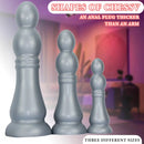 7.04in 9.84in 12.79in Chess Shape Thick Anal Plug Dildo Vaginal Masturbator