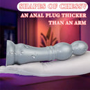 7.04in 9.84in 12.79in Chess Shape Thick Anal Plug Dildo Vaginal Masturbator